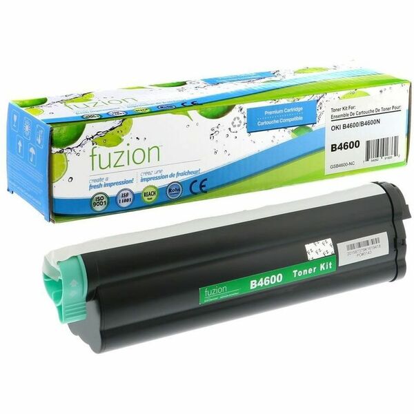fuzion Okidata 43502001 Compatible Toner - Black - Yield: 7000