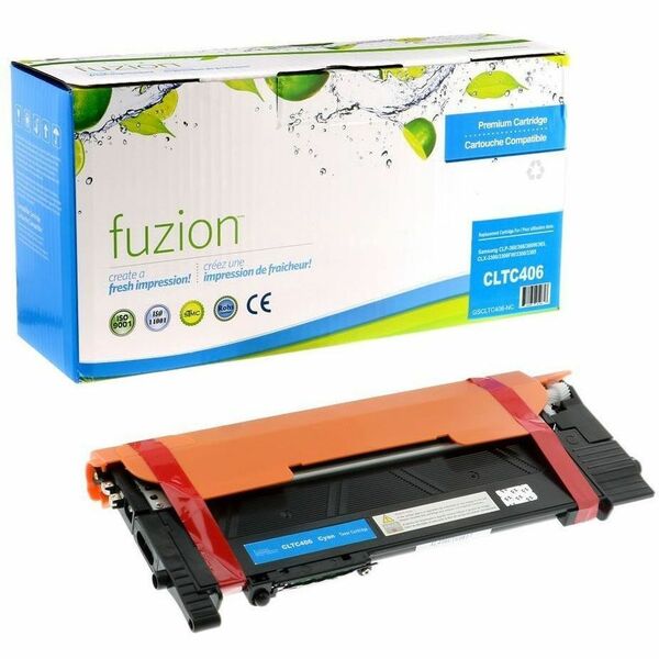 fuzion Laser Toner Cartridge CLT-C406 - Cyan - 1 Each - 1000 Pages