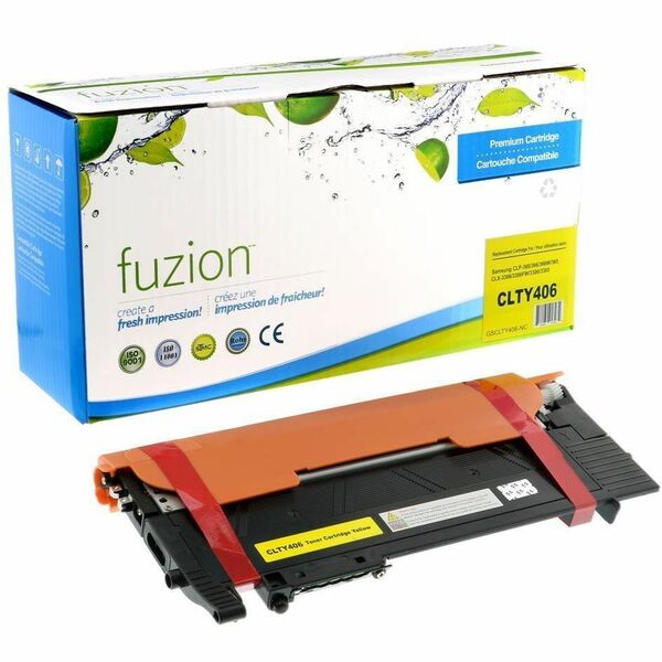 fuzion Samsung CLTY406S Compatible Toner - Yellow - Yield: 1000