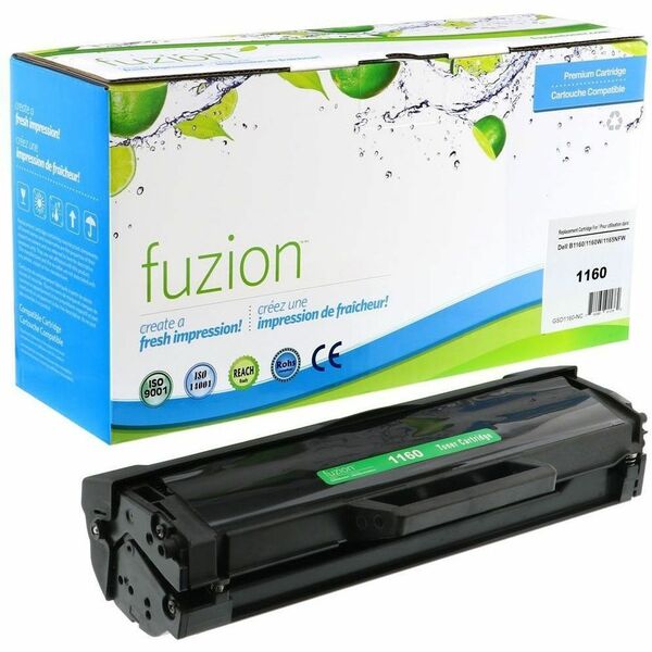 Fuzion Laser Toner Cartridge D1160 (B1160) - Black - 1 Each - 1500 Pages