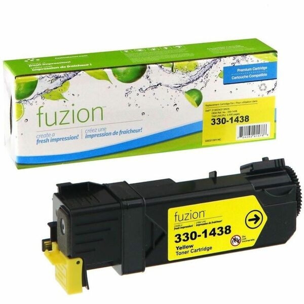 fuzion Laser Toner Cartridge D2130Y - Yellow - 1 Each - 2500 Pages