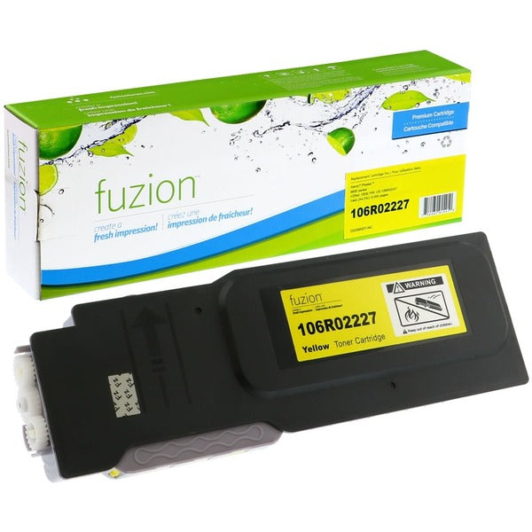 fuzion High Yield Laser Toner Cartridge - Alternative for Xerox X6600Y - Yellow - 1 Each - 6000 Pages