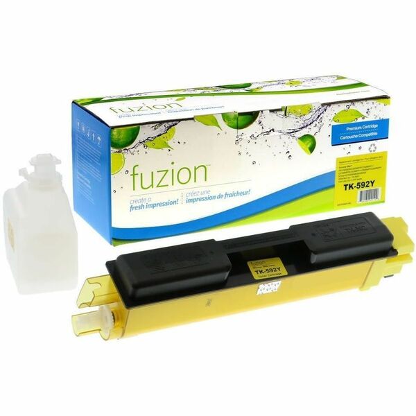 fuzion Kyocera TK-592Y Compatible Toner - Yellow - Yield: 5000