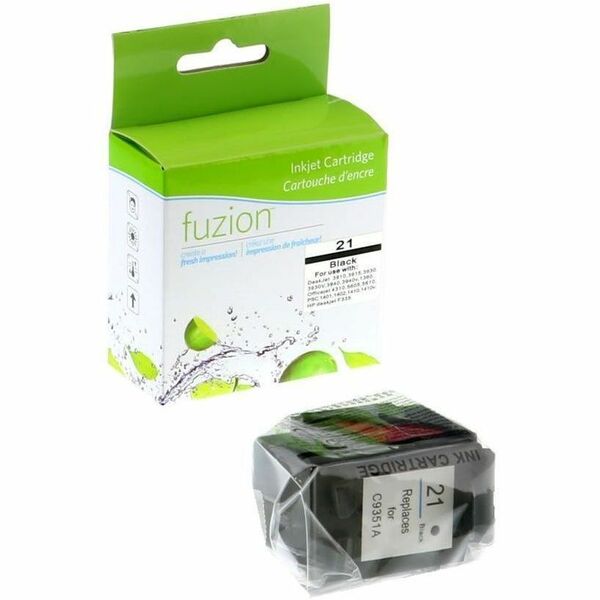 fuzion HP #21 Remanufactued Inkjet - Black - 1 Each