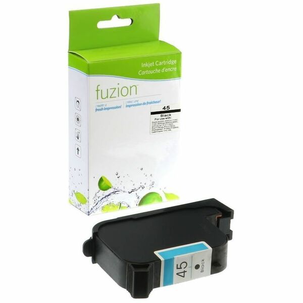 fuzion Inkjet Ink Cartridge 45 - Black - 1 Each - 830 Pages