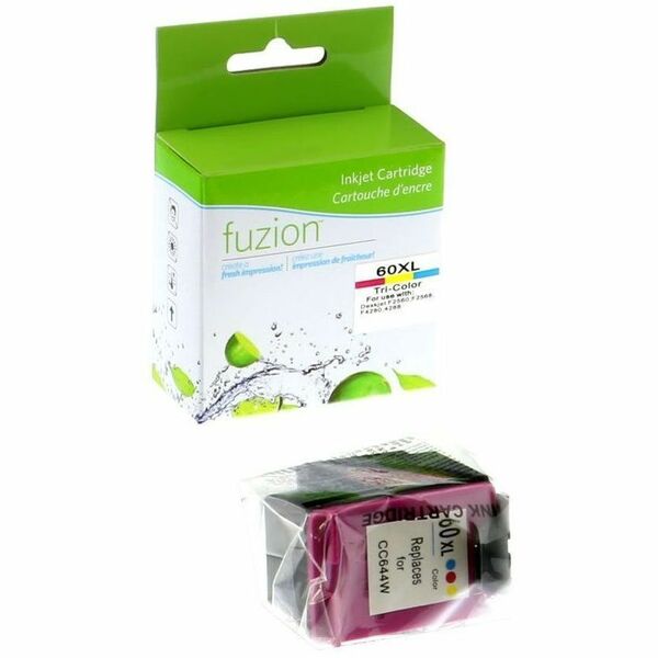 fuzion Remanufactured High Yield Inkjet Ink Cartridge 60XL - Cyan, Magenta, Yellow - 1 / Each - 400 Pages