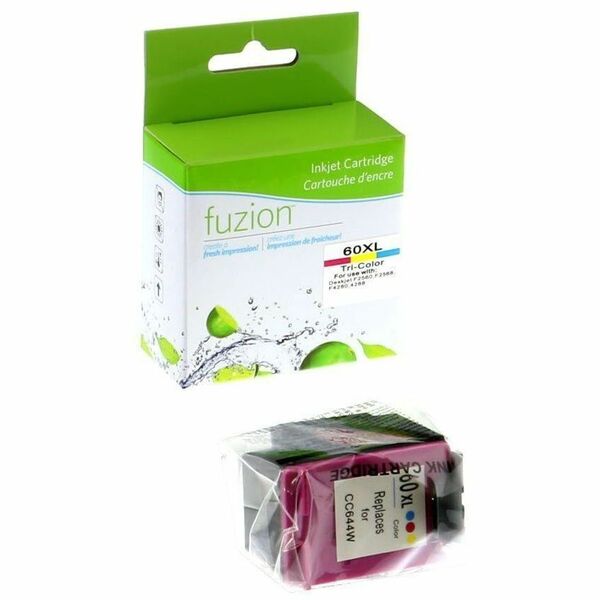 fuzion Remanufactured Tri-Colour Inkjet HP #60XL - CMY - Yield: 400