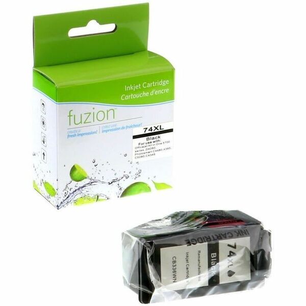 fuzion HP #74XL Remanufactured Inkjet - HY Black - Yield: 600