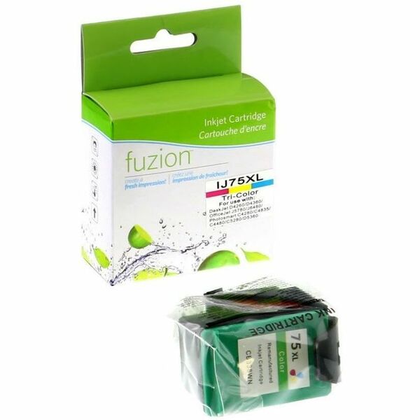fuzion High Yield Inkjet Ink Cartridge 75XL - Cyan, Magenta, Yellow - 1 Each - 520 Pages
