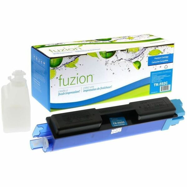 fuzion Laser Toner Cartridge TK592C - Cyan - 1 Each - 5000 Pages