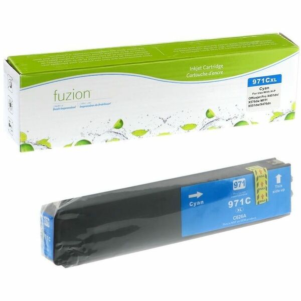 fuzion HP #971XL Remanufactured Inkjet - Cyan - 1 Each