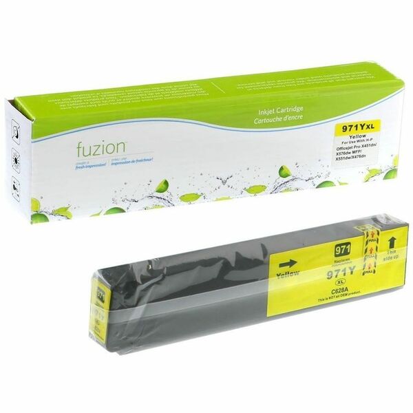 fuzion HP #971XL Remanufactured Inkjet - Yellow - Yield: 6600