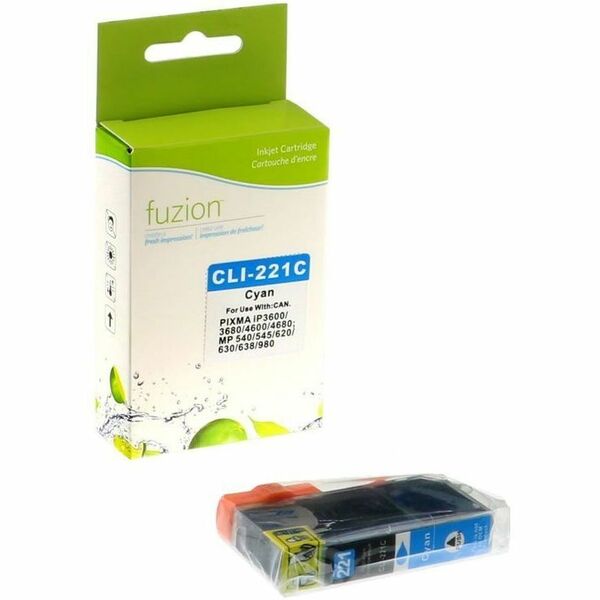 fuzion Canon CLI-221C Compatible Inkjet - Cyan - Yield: 400
