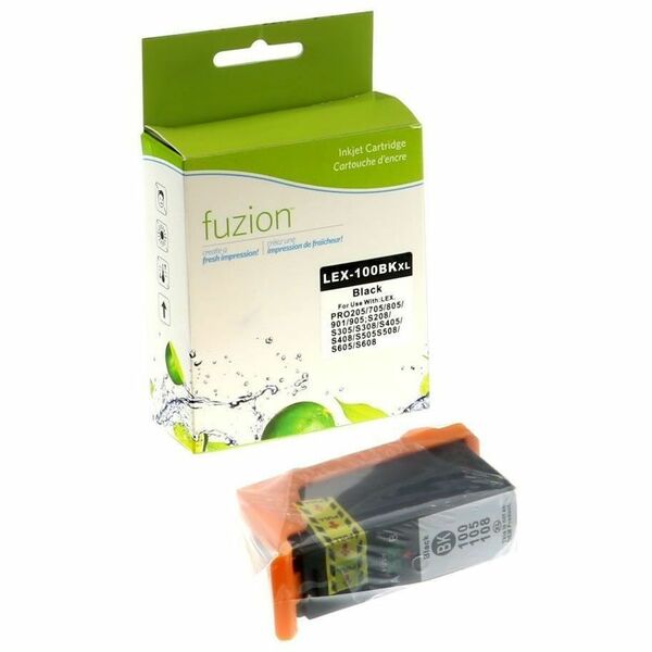 fuzion Lexmark #100XL Inkjet - Black - Yield: 510