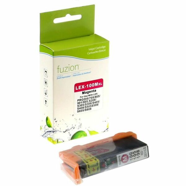 fuzion Lexmark #100XL Inkjet - Magenta - Yield: 600