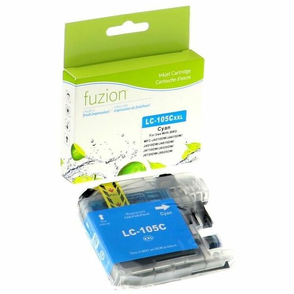 fuzion Compatible Inkjet for Brother LC105 - Cyan - Yield: 1200