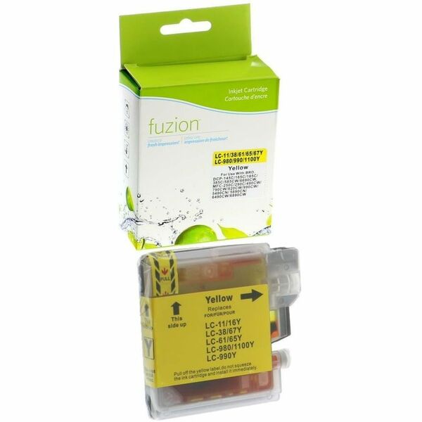 fuzion - Alternative for Brother LC61 Compatible Inkjet - Yellow - 325 Pages
