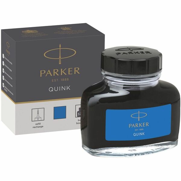 Parker Fountain Pen Refill - Blue 57 mL Ink - Washable
