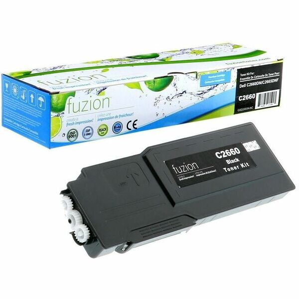 fuzion Dell 593-BBBU Compatible Toner - Black - Yield: 6000