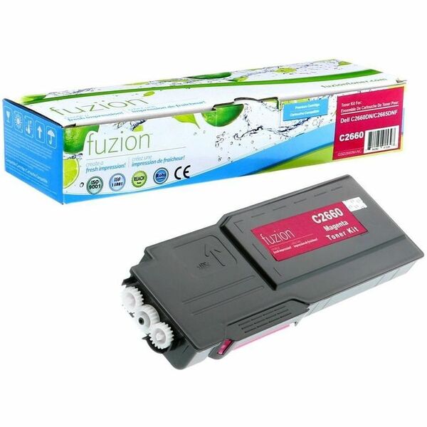 fuzion Dell 593-BBBS Compatible Toner - Magenta - Yield: 4000