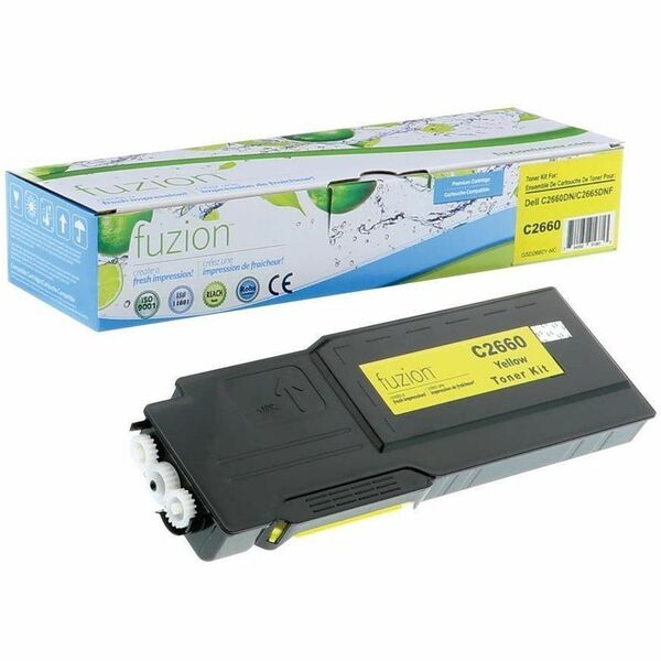 fuzion Laser Toner Cartridge - Alternative for Dell (D2660Y) - Yellow Pack - 4000 Pages