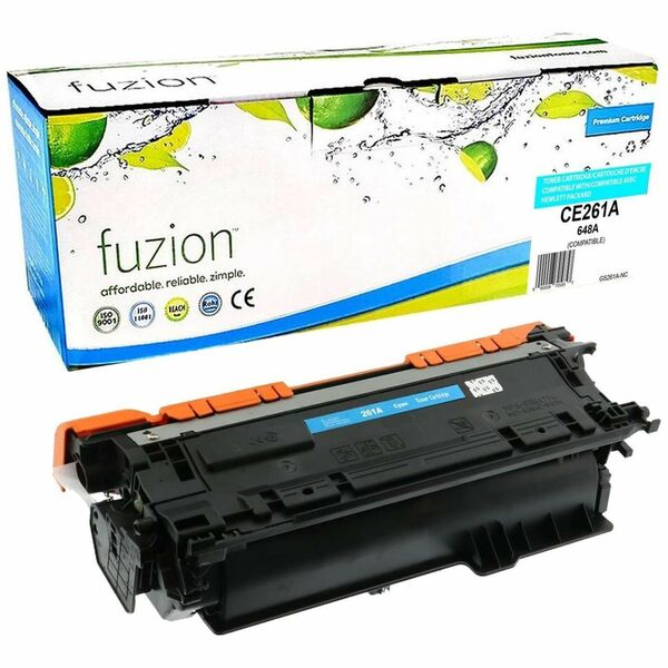 fuzion Compatible Toner for HP CE261A (648A) - Cyan - Yield: 11000