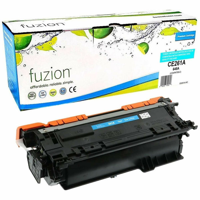 fuzion Compatible Toner for HP CE261A (648A) - Cyan - Yield: 11000