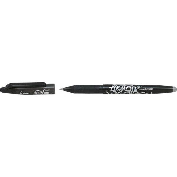 Pilot FriXion Ball - Gel Ink Rollerball pen - Black - Medium Tip - 0.7 mm (0.03") Medium Pen Point - Refillable - Black Ink - Liquid Gel Ink - 2 / Pack