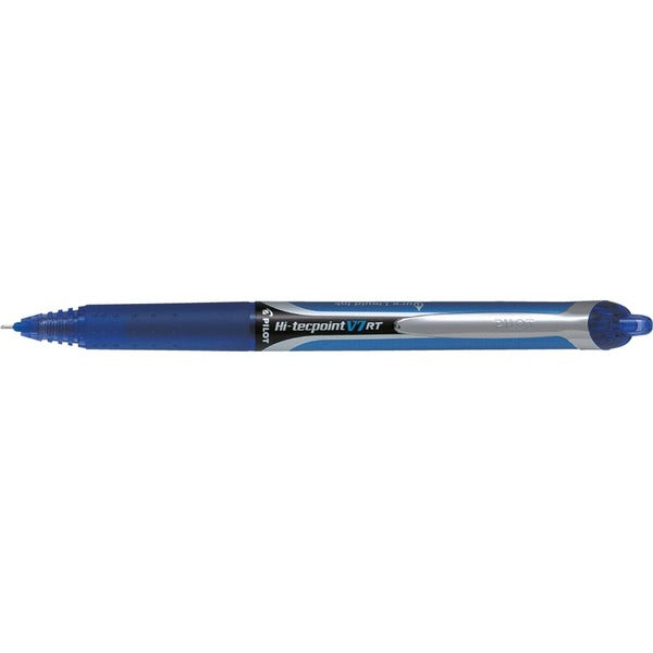 Pilot Hi-Tecpoint V7 RT - Liquid Ink Rollerball pen - Blue - Medium Tip - Medium Pen Point - 0.7 mm Pen Point Size - Refillable - Retractable - Blue Liquid Ink - Tungsten Carbide Tip - 2 / Pack