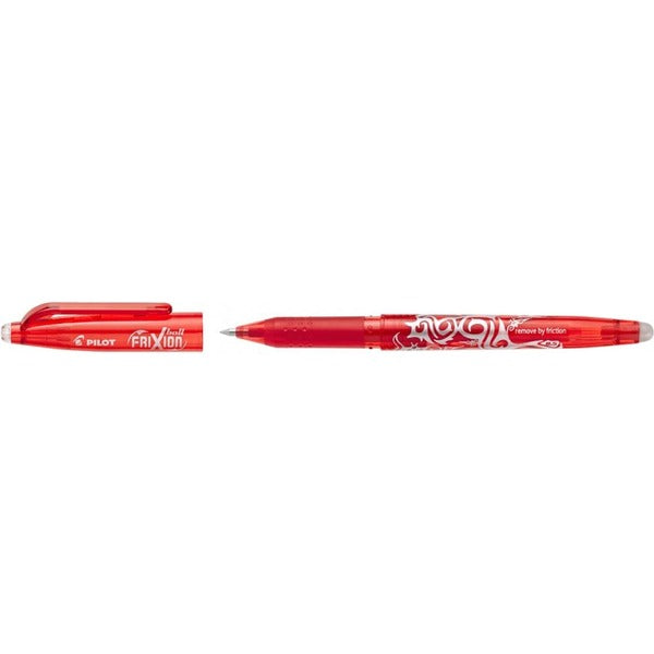Pilot FriXion Ball - Gel Ink Rollerball pen - Red - Fine Tip - 0.5 mm (0.02") Fine Pen Point - Refillable - Erasable - Red Ink - Liquid Gel Ink - 2 / Pack