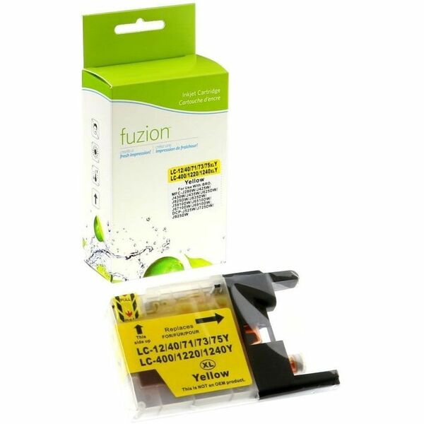 fuzion Compatible HY Inkjet for Brother LC75 - Yellow - Yield: 600