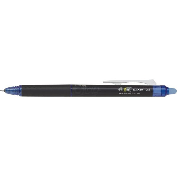 Pilot FriXion Point Clicker - Gel Ink Rollerball pen - Blue - Fine Tip - 0.5 mm (0.02") Fine Pen Point - Refillable - Retractable - Erasable - Blue Ink - Liquid Gel Ink - 2 / Pack