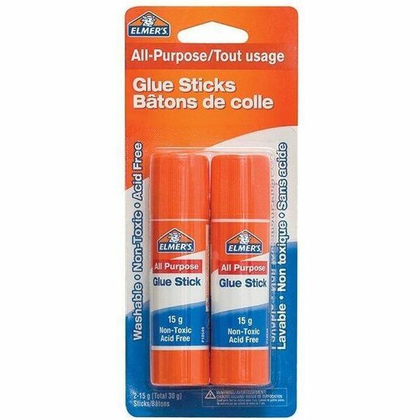 Elmers Glue Stick - 0.53 oz (15 g) - 2 / Pack