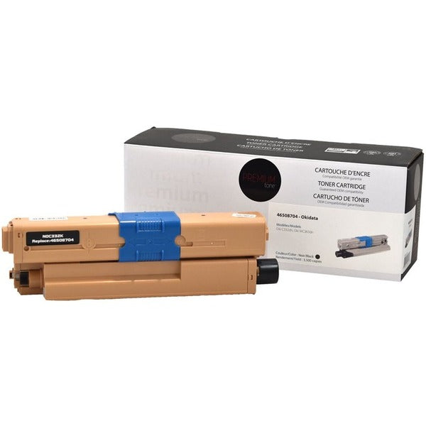 Premium Tone Laser Toner Cartridge 46508704 - Black - 1 Each - 3500 Pages