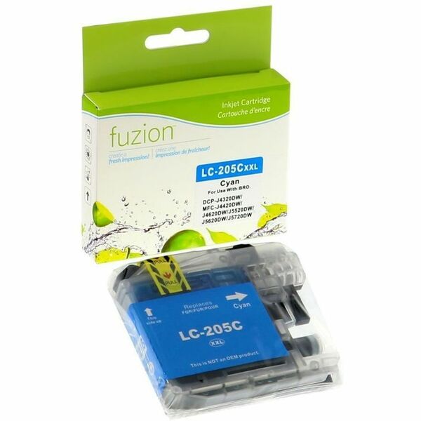 fuzion Compatible Inkjet for Brother LC205XXL - Cyan - Yield: 1200