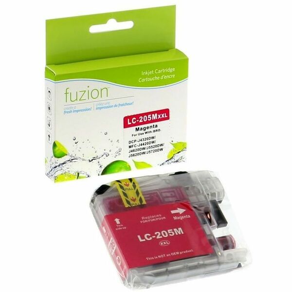 fuzion Compatible Inkjet for Brother LC205XXL - Magenta - Yield: 1200