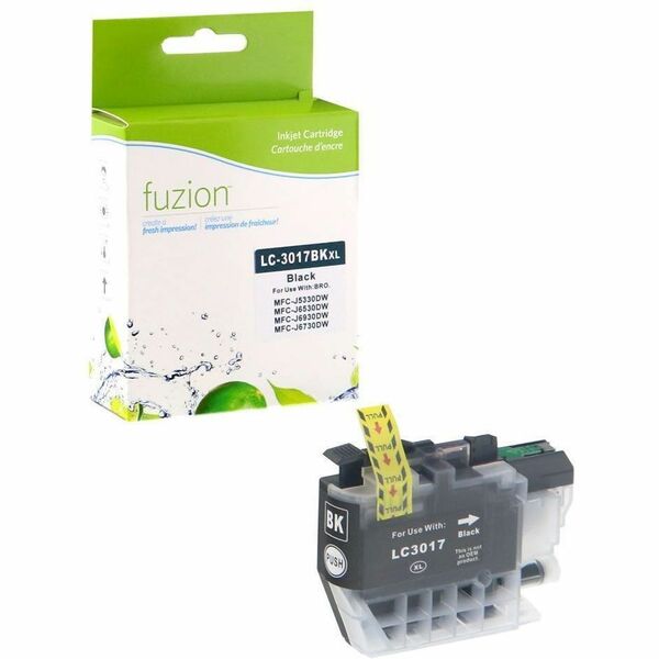 fuzion Inkjet Ink Cartridge LC3017BK - Black - 1 Each - 550 Pages