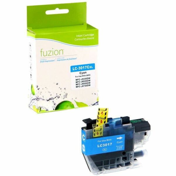 fuzion Inkjet Ink Cartridge - Alternative for Brother (LC3017C) - Cyan Pack - 550 Pages