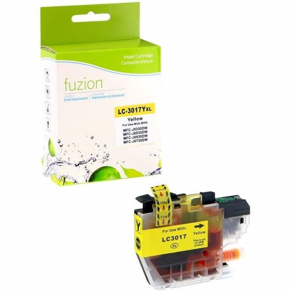 fuzion Compatible Inkjet for Brother LC3017Y - Yellow - Yield: 550