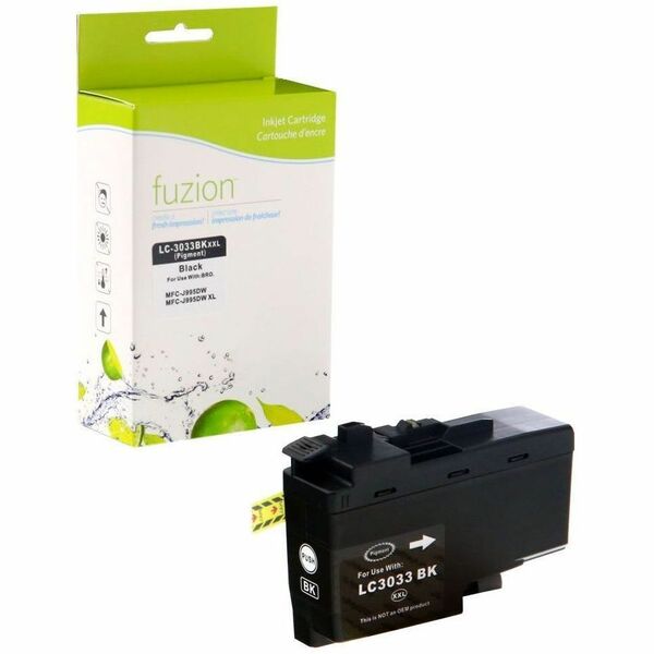 fuzion Compatible Inkjet Tank for Brother LC3033BK - Super HY Black - Yield: 3000