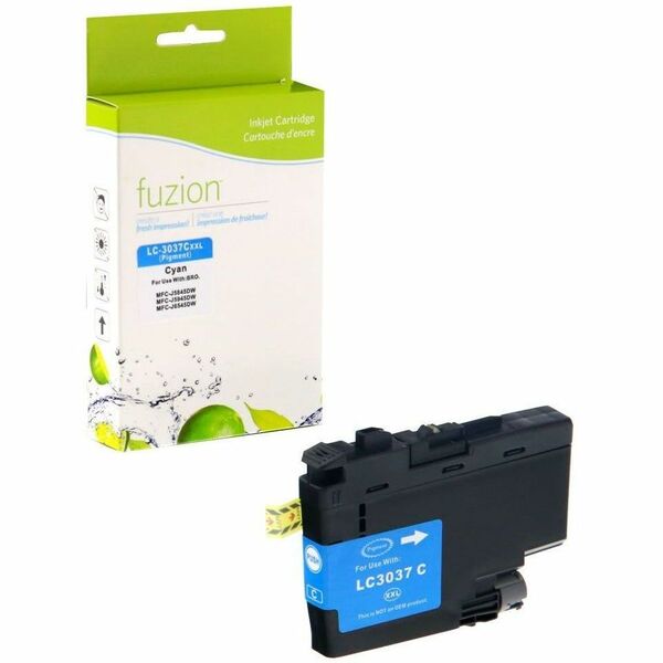 fuzion Inkjet Ink Cartridge - Alternative for Brother (LC3037C) - Cyan Pack - 1500 Pages