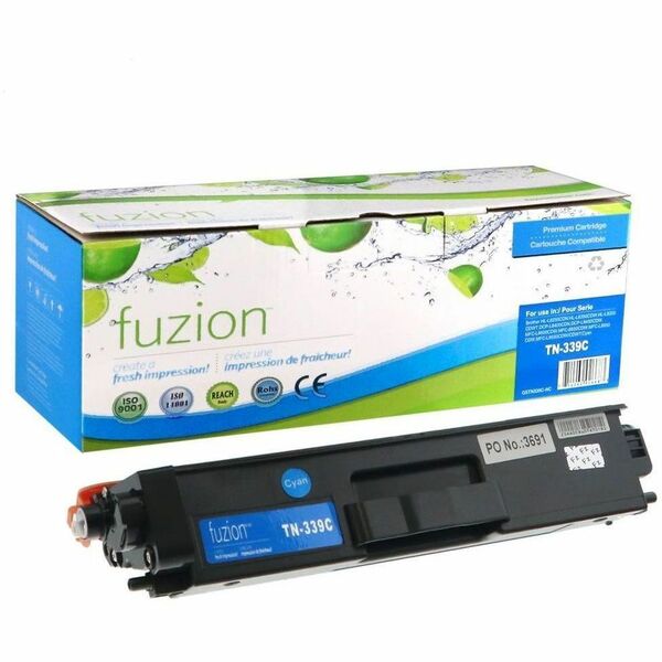 fuzion High Yield Laser Toner Cartridge TN339 (TN-339C) - Cyan - 1 Each - 6000 Pages
