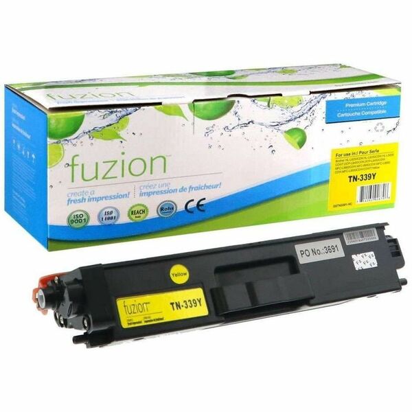 fuzion Compatible Toner High Yield for Brother TN339Y - Yellow - Yield: 6000