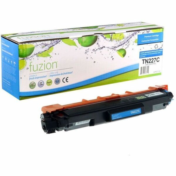 Fuzion High Yield Laser Toner Cartridge TN-227C - Cyan - 1 Each - 2300 Pages