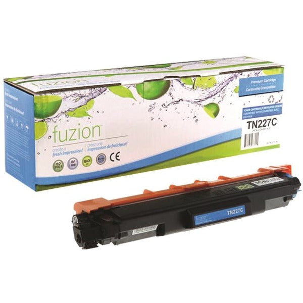 fuzion High Yield Laser Toner Cartridge - Alternative for Brother (TN-227C) - Cyan Pack - 2300 Pages