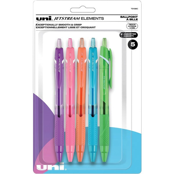 uniball&trade; Jetstream Elements - 1 mm Pen Point Size - 5 / Pack