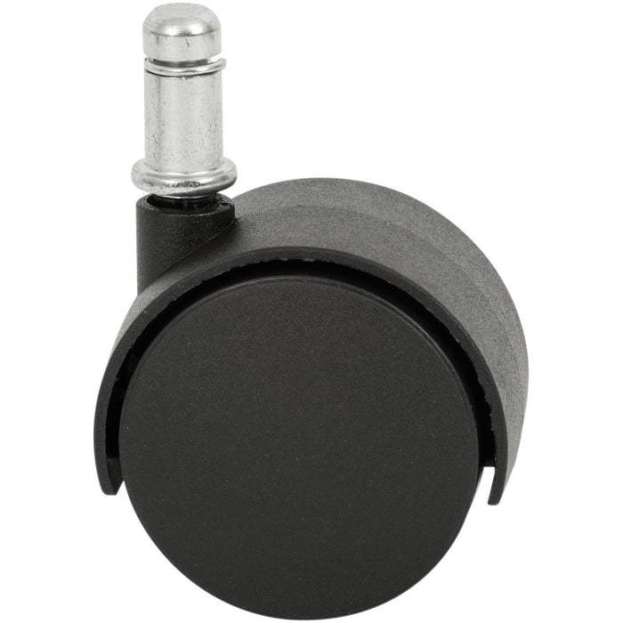 Merangue 2" 50mm Twin Wheel Caster - 2" (50.80 mm) Diameter - 75 lb (34019.43 g) Load Capacity - Black - 1 Each