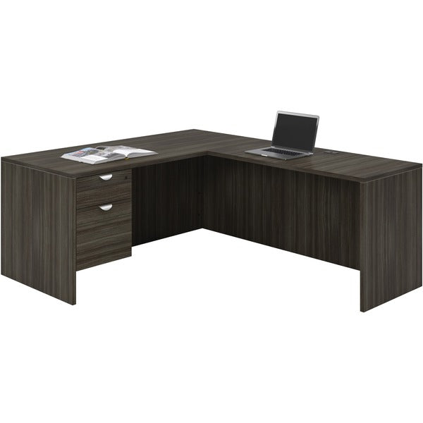 Heartwood Innovations Desk - 30" (762 mm) Height x 66" (1676.40 mm) Width x 72" (1828.80 mm) Depth, x 1" (25.40 mm) Thickness Top - Finish: Gray Dusk