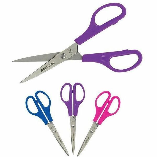 Merangue 6-3/4" Stainless Steel Pointed Tip Scissors - 3.35" (85.09 mm) Overall Length - Pointed Tip