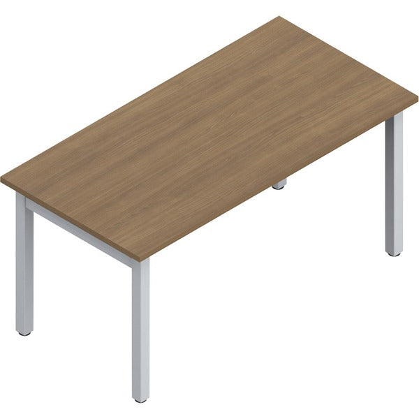 Offices To Go Ionic | 60" x 30" Table Desk - 60" x 30"29" , 0.1" Edge, 1" Top - Finish: Dark Espresso - Dark Espresso Table Top - Leveling Glide